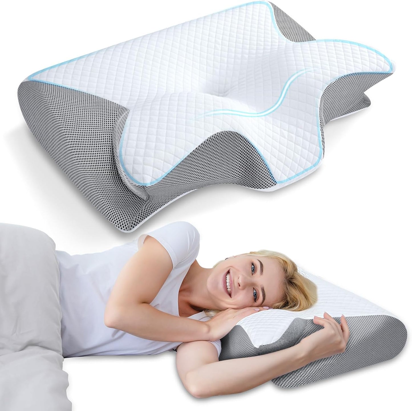 The Loomsy Pain Relief Ergonomic Pillow